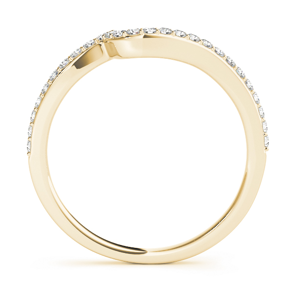 Xandria Round Cut Pavé-Set Shaped Women’s Diamond Wedding Ring | Sunshine Diamonds