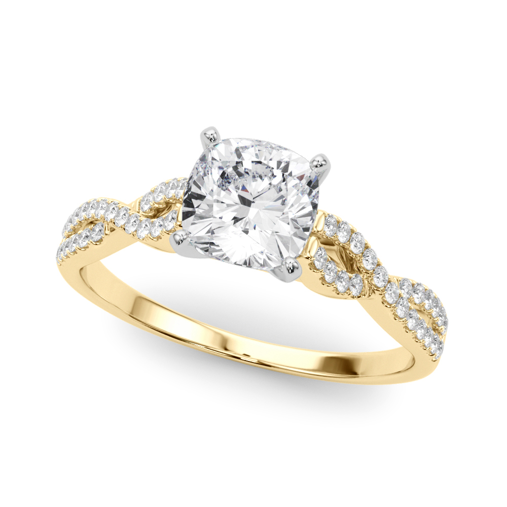 Zeenat Lab-Created 4 Prong Setting Diamond Ring
