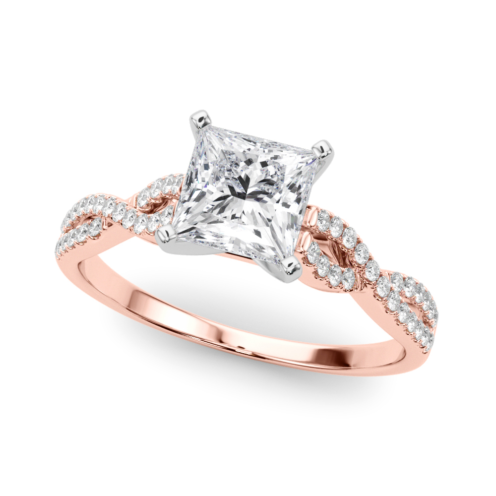 Zae Lab-Created 4 Prong Setting Diamond Ring