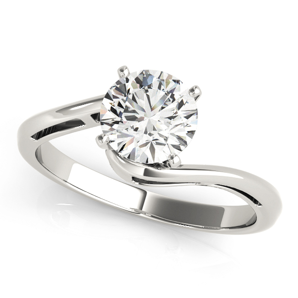 Alfredda Natural 4 Prong  Solitaire Diamond Ring