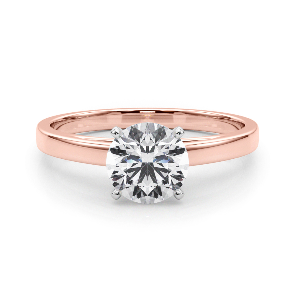 SunshineDiamonds Diamond Solitaire Diamond Rings in 9K Rose