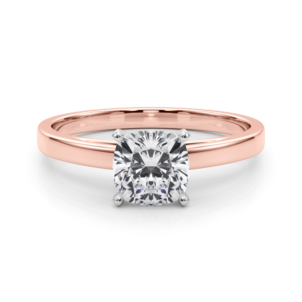 SunshineDiamonds Diamond Solitaire Diamond Rings in 9K Rose - 8