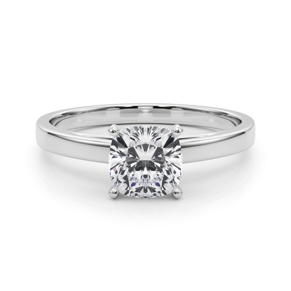 Allena Natural 4 Prong  Solitaire Diamond Ring