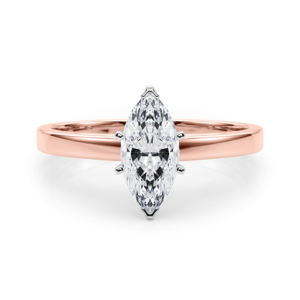 SunshineDiamonds Diamond Solitaire Diamond Rings in 9K Rose