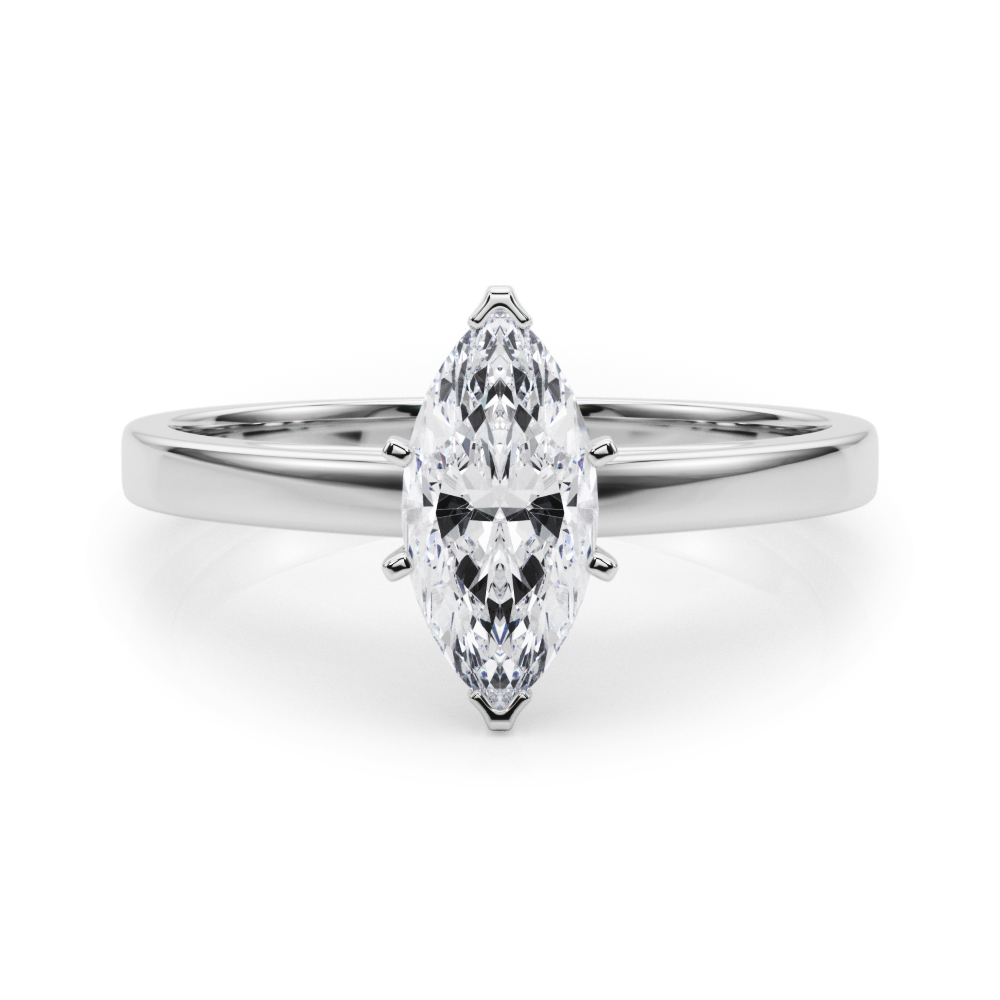 Allena Natural 5 Prong  Solitaire Diamond Ring