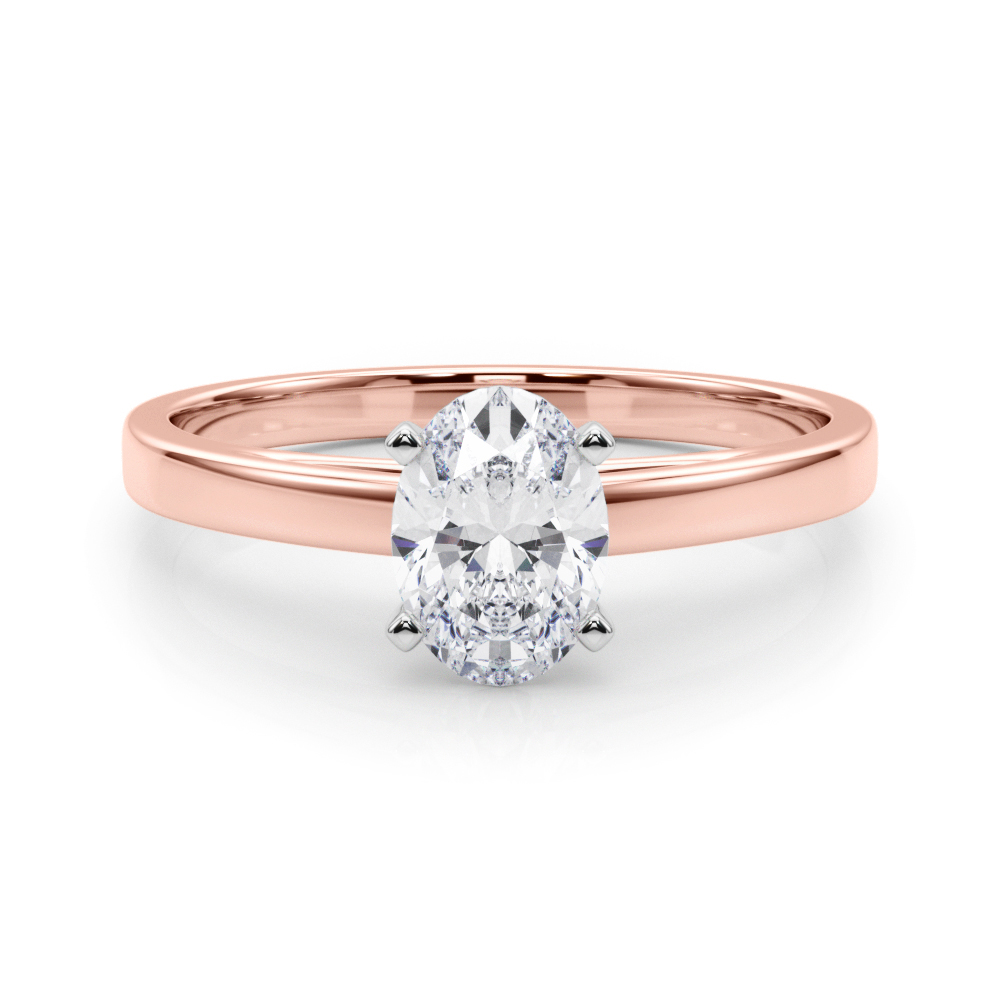 SunshineDiamonds Diamond Solitaire Diamond Rings in 9K Rose - 81