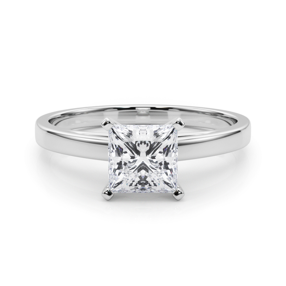Allena Natural 4 Prong  Solitaire Diamond Ring