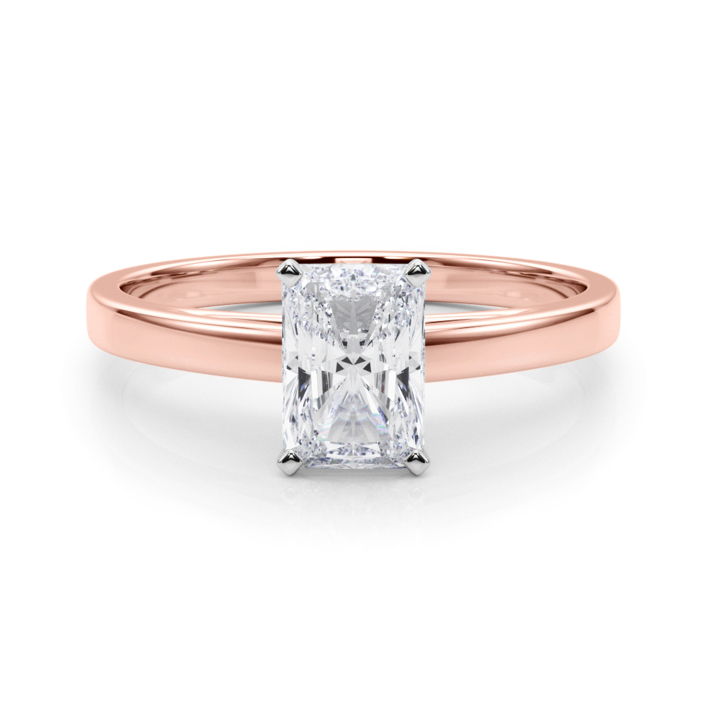 SunshineDiamonds Diamond Solitaire Diamond Rings in 9K Rose - 84