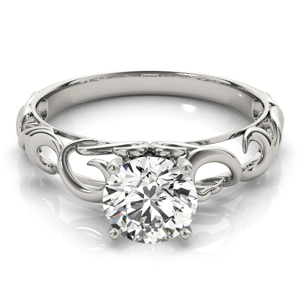 Bresita Natural 4 Prong Solitaire Diamond Ring