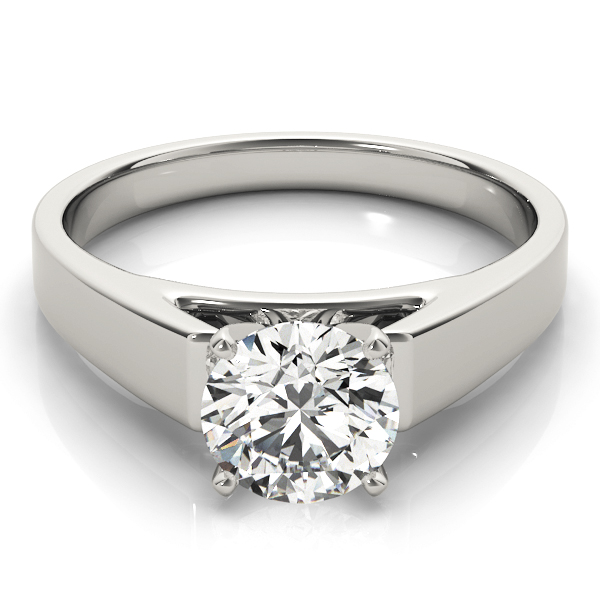 Breslin Natural 4 Prong Solitaire Diamond Ring