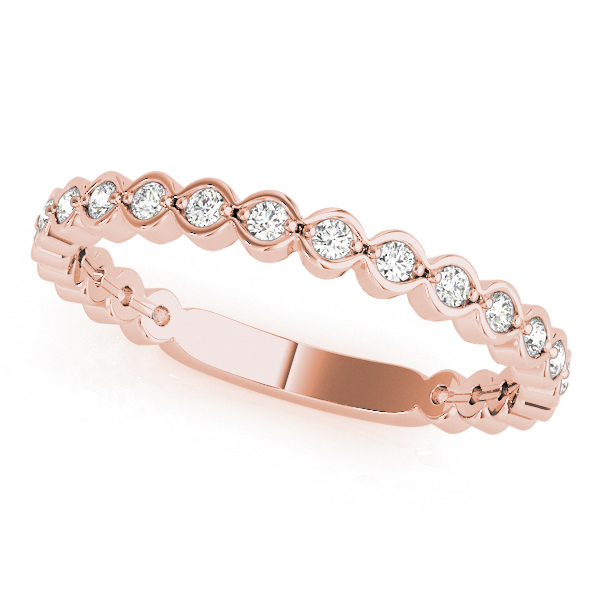 Averina Lab Grown Diamond Rose Gold Shared prong set  Women's Wedding Ring