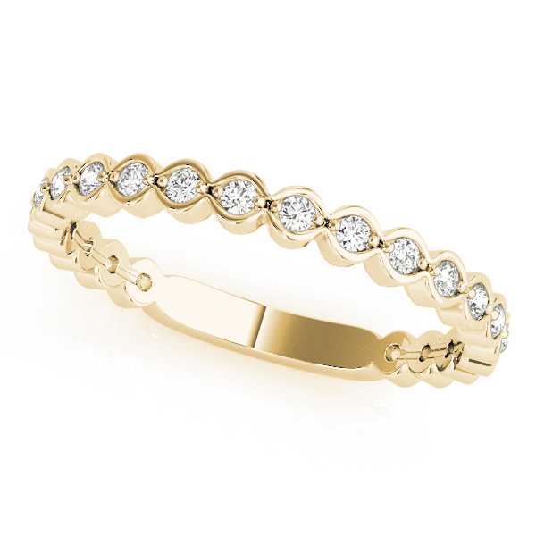 Averina Lab Grown Diamond Yellow Gold Shared prong set  Women's Wedding Ring