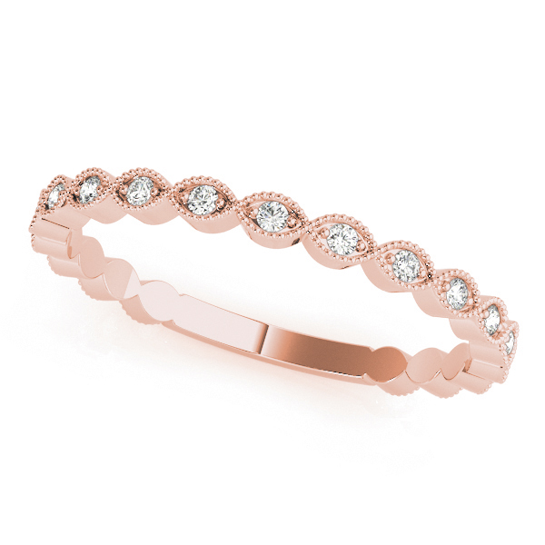 Avelinas Lab Grown Diamond Rose Gold Shared prong set  Women's Wedding Ring