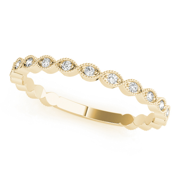 Avelinas Lab Grown Diamond Yellow Gold Shared prong set  Women's Wedding Ring
