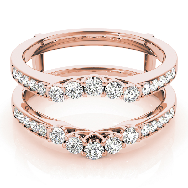 Aleliya Lab Grown Rose Gold Shared Prong Set  Diamond Ring