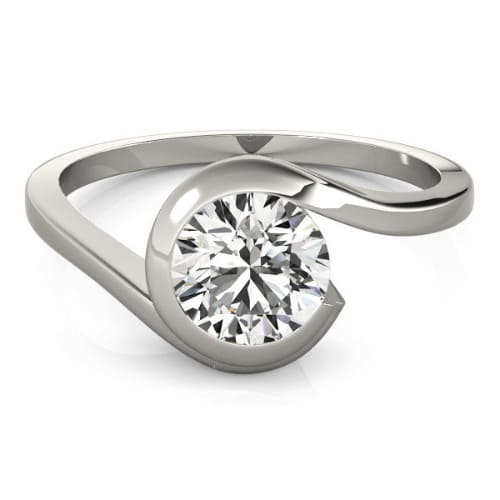 0.1 Ct Natural Round Cut Mckayla  Solitaire Diamond Rings
