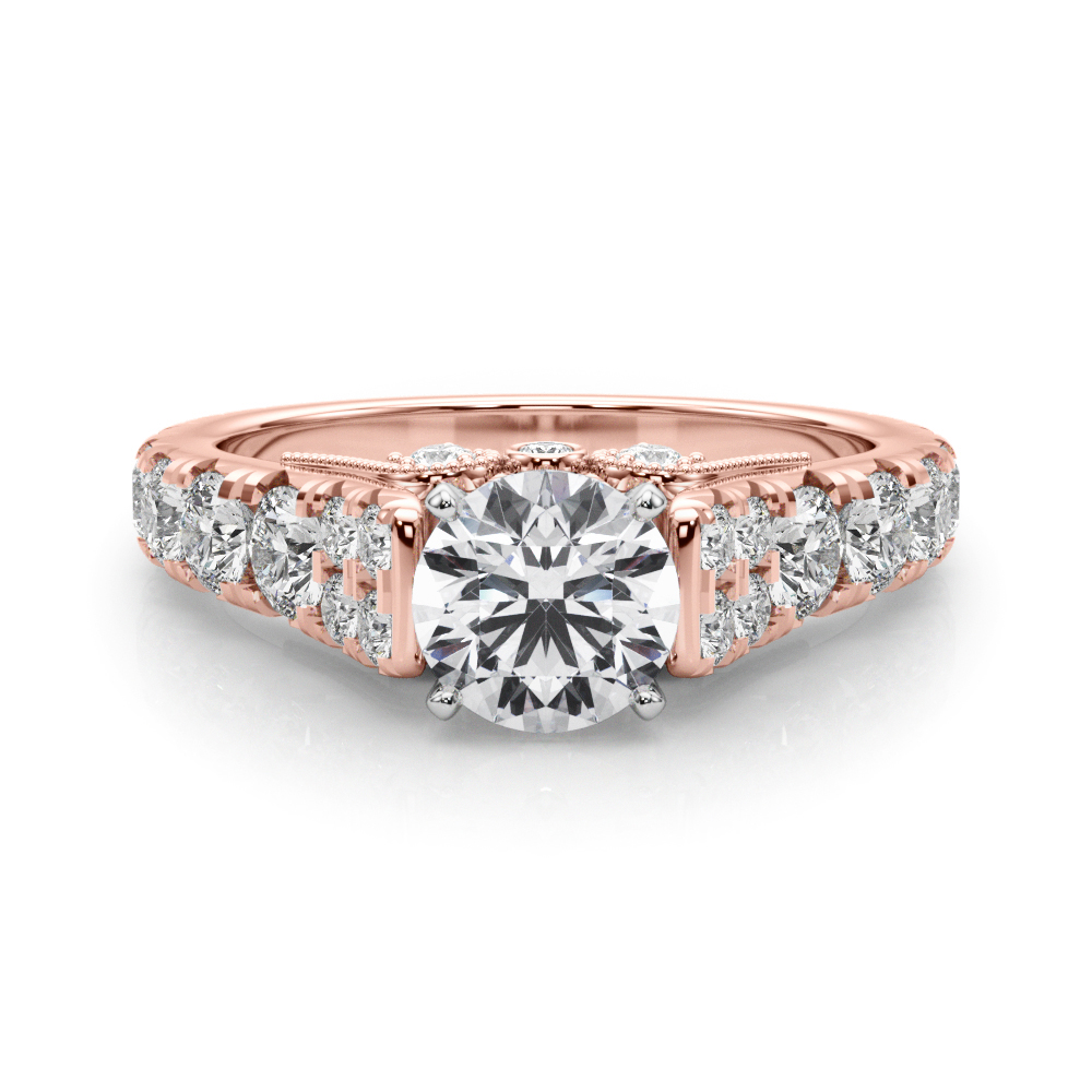 Deltina Natural 4 Prong Diamond Ring