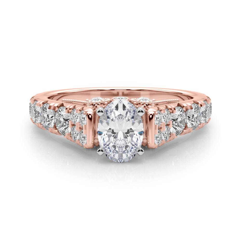 Deltina Natural 4 Prong Diamond Ring