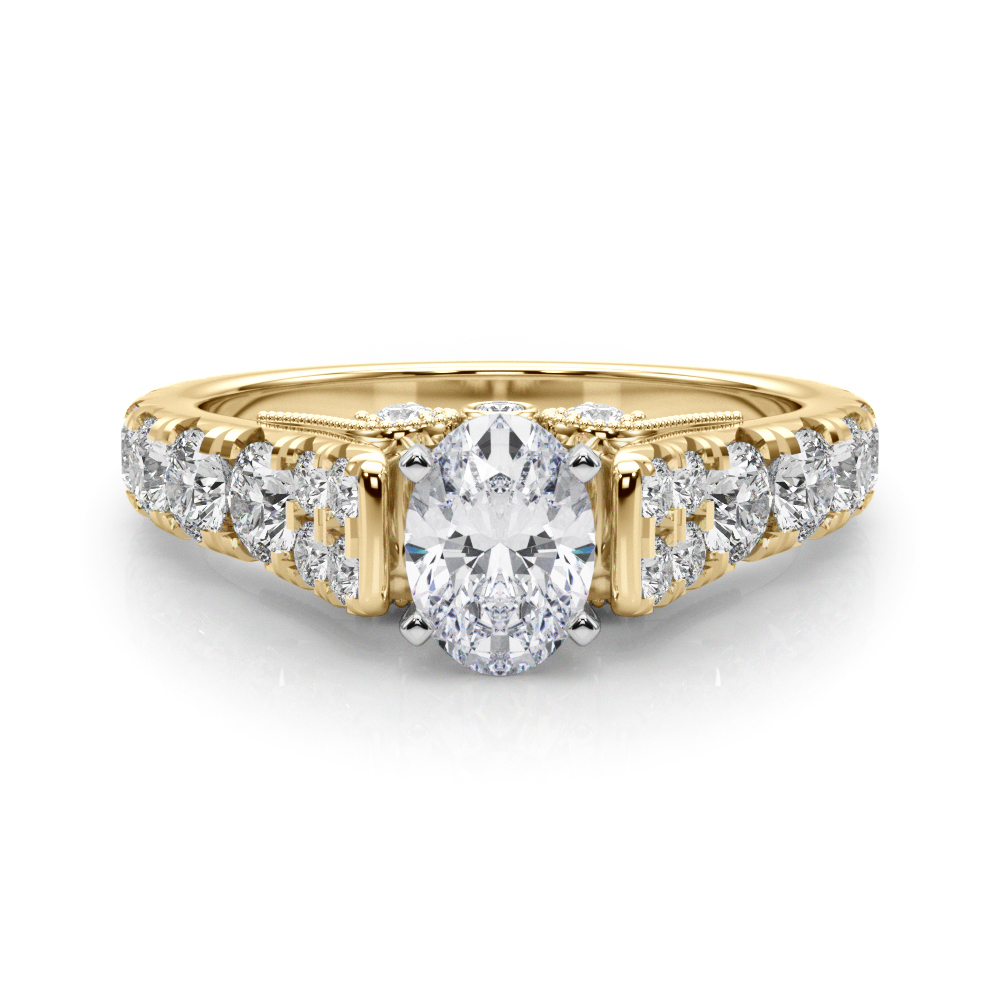 Deltina Natural 4 Prong Diamond Ring