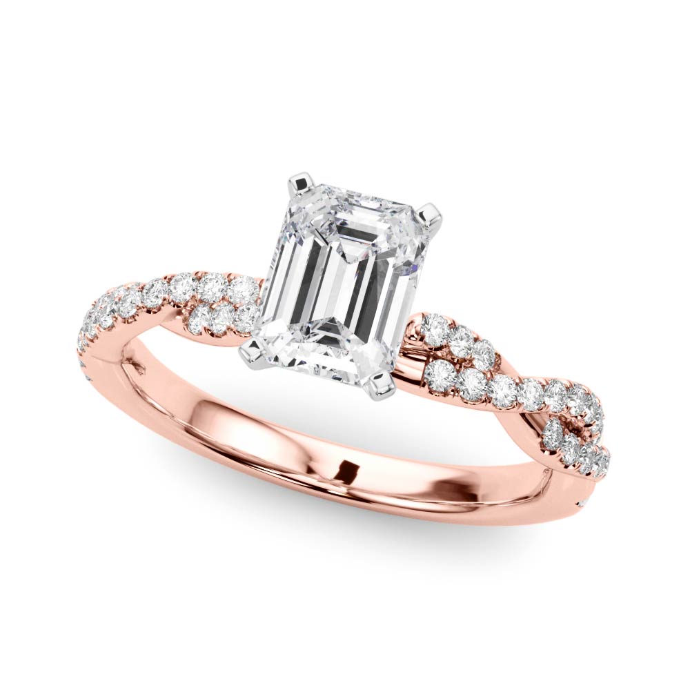 Zita Lab-Created 4 Prong Setting Diamond Ring