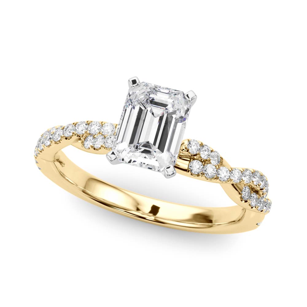 Zita Lab-Created 4 Prong Setting Diamond Ring