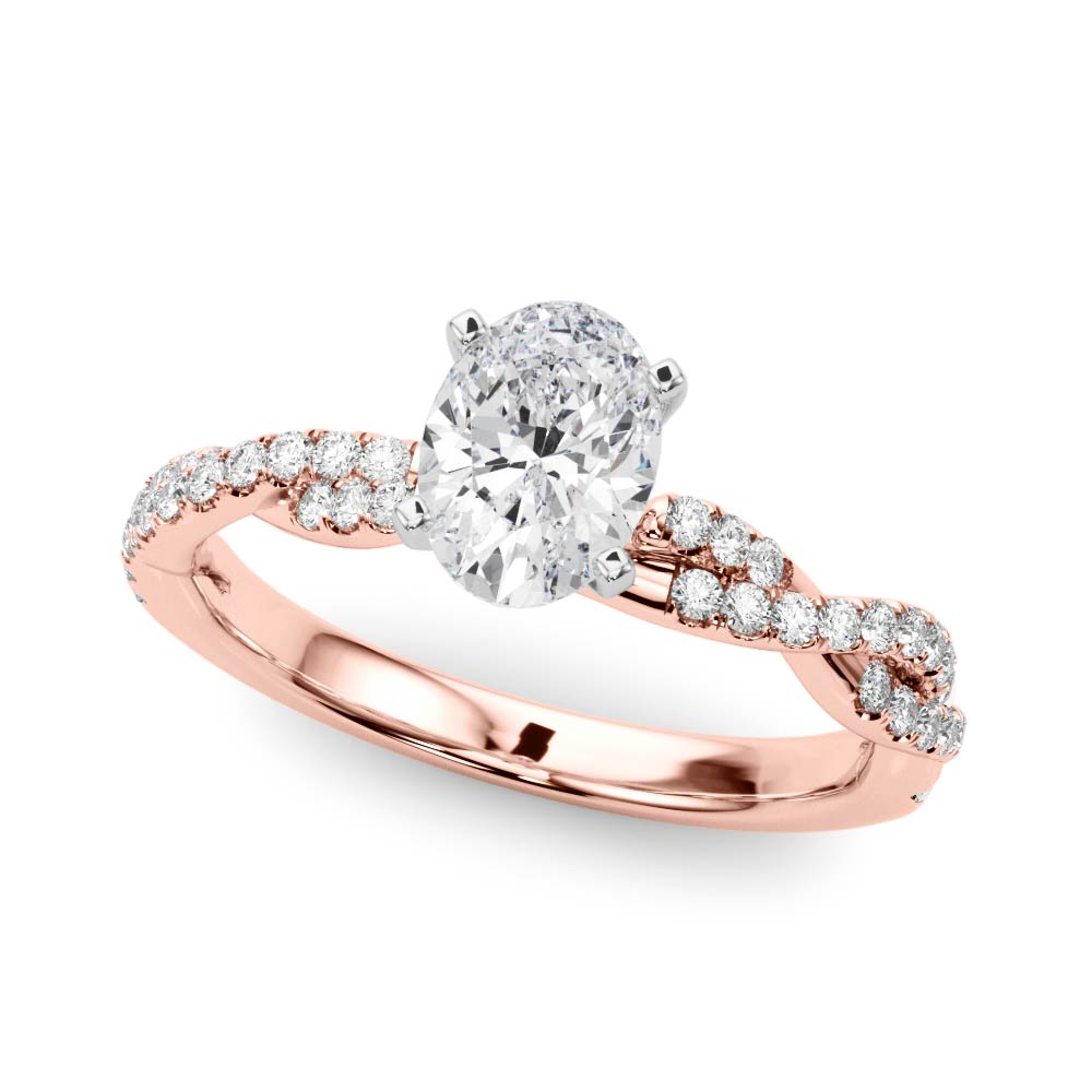 Zissel Lab-Created 4 Prong Setting Diamond Ring