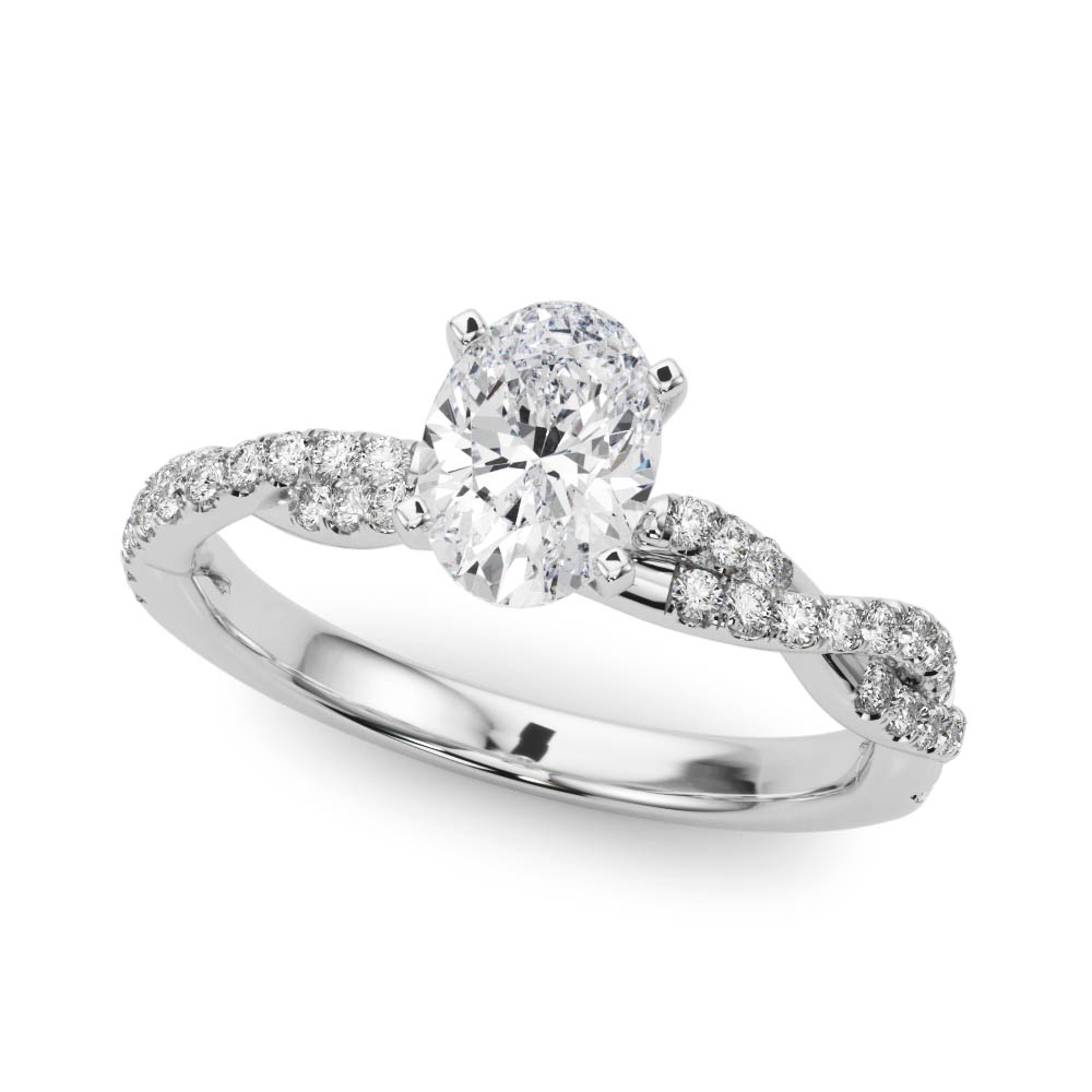 Zissel Lab-Created 4 Prong Setting Diamond Ring