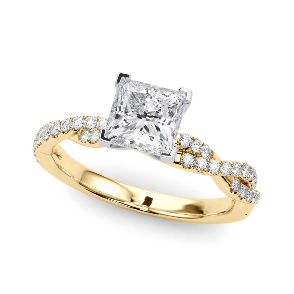 Zanaya Lab-Created 4 Prong Setting Diamond Ring