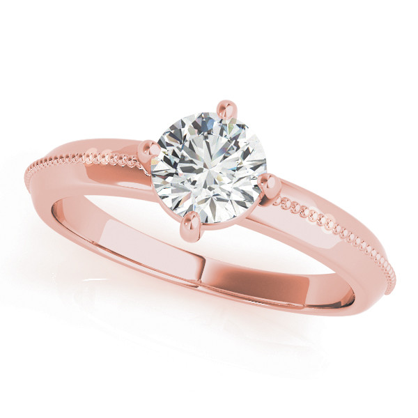 0.1 Ct Natural Round Cut Milly  Solitaire Diamond Rings