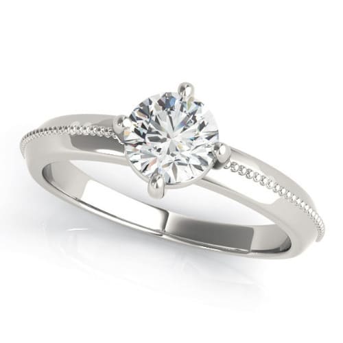 0.1 Ct Natural Round Cut Milly  Solitaire Diamond Rings