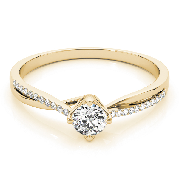 0.2 Ct Lab-Created Diamond Round Cut Judiana  Side Stone Engagement Rings in Silver 925