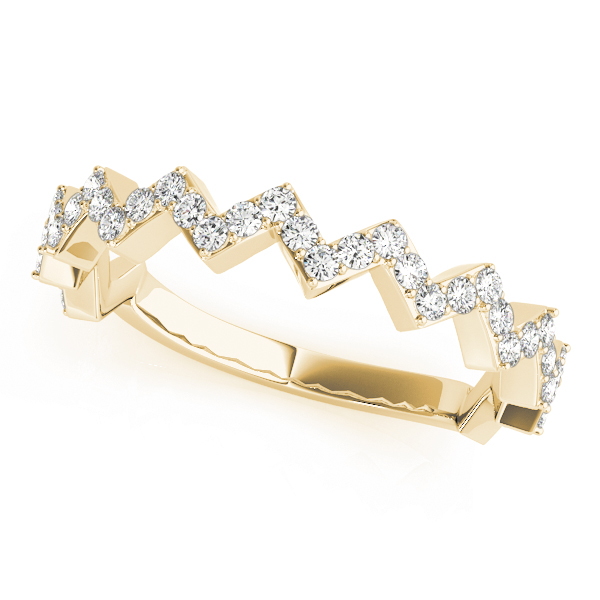Aldrena Natural Yellow Gold Pave set Diamond for Women Wedding Ring