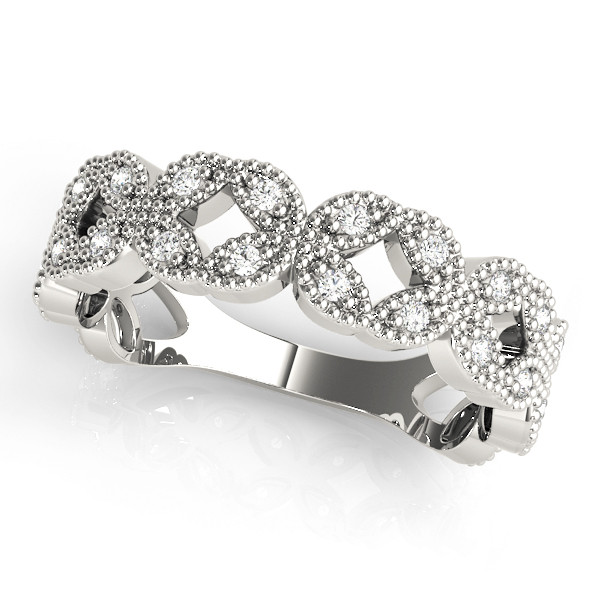 Geneleia Natural Pave set Diamond for Women Wedding Ring