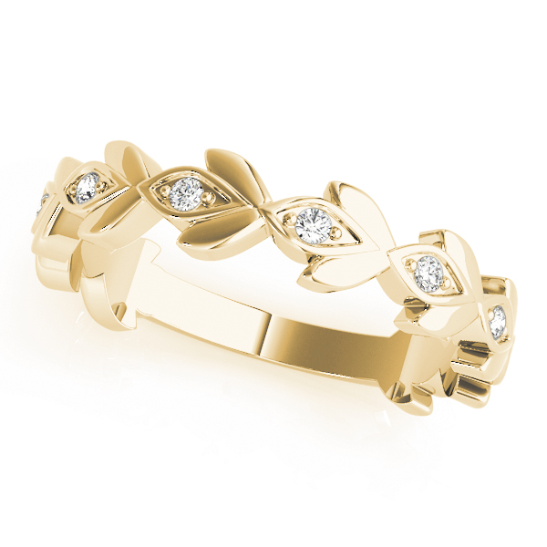 Georgia Lab Grown Yellow Gold Bezel Set Diamond for Women Wedding Ring