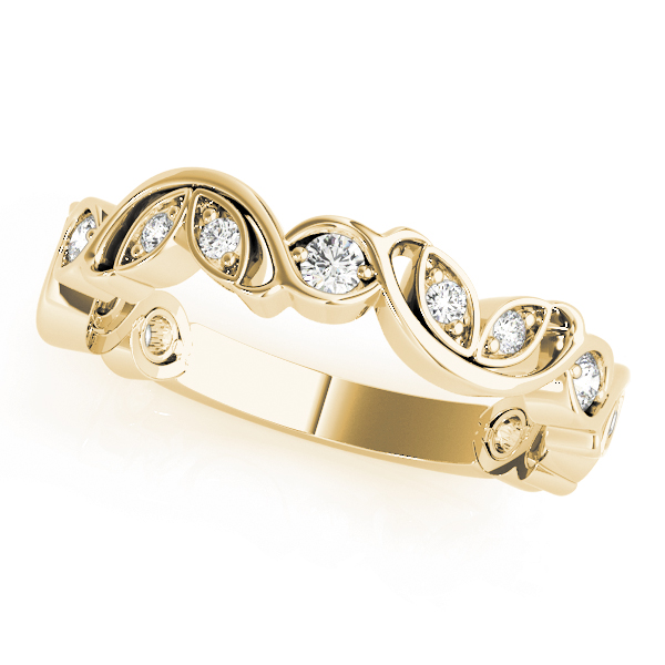 Gliflin Lab Grown Yellow Gold Bezel Set Diamond for Women Wedding Ring
