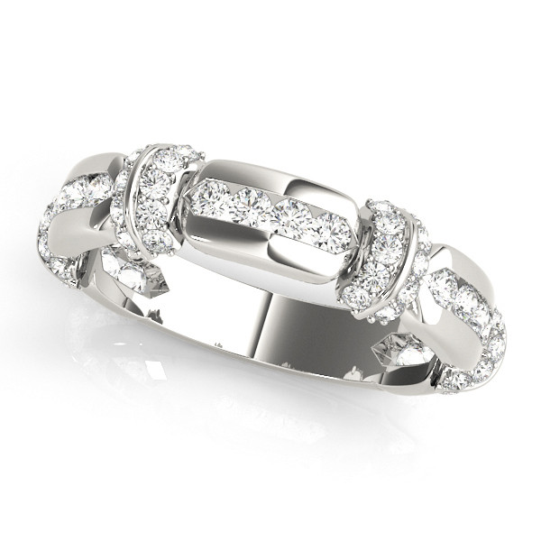 Breneta Natural Pave set Diamond for Women Wedding Ring