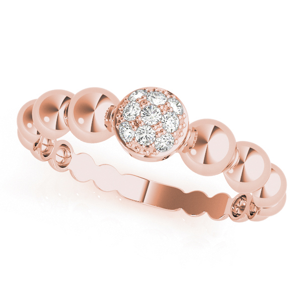 SunshineDiamonds Diamond Wedding  for Women Wedding Rings in 9K Rose Gold and 0.15 Carat Lab Grown Diamond
