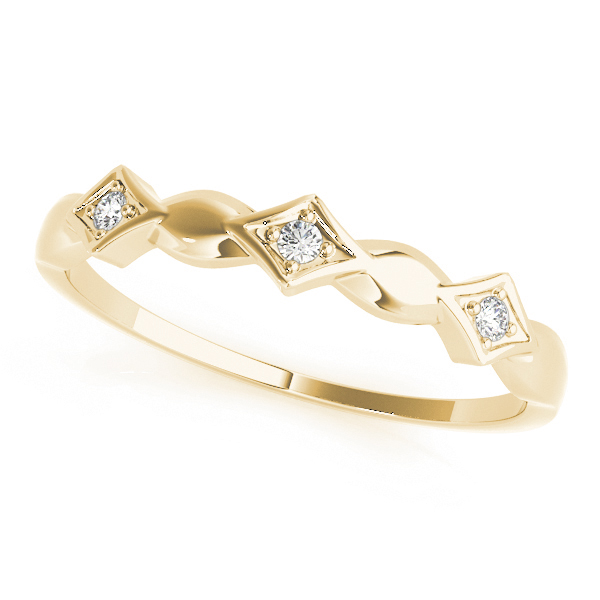 SunshineDiamonds Diamond Wedding  for Women Wedding Rings in 9K Yellow Gold and 0.10 Carat Lab Grown Diamond