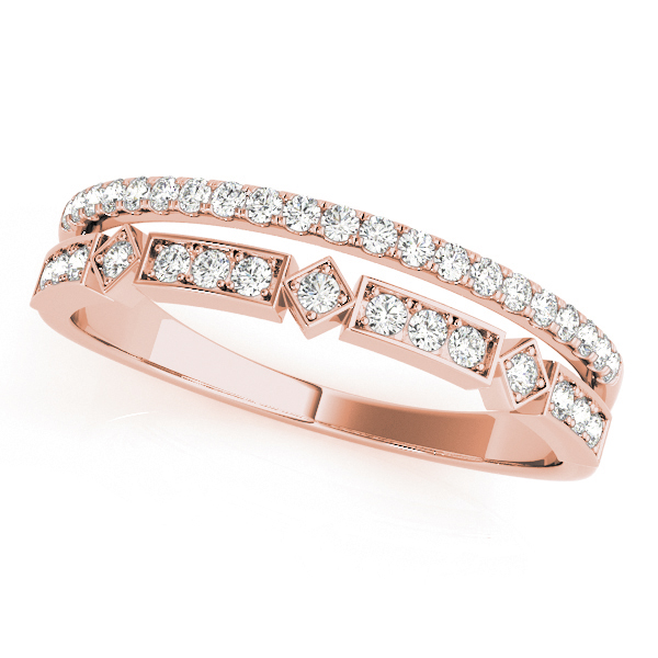 SunshineDiamonds Women's Wedding Wedding Rings in 9K Rose Gold and 0.25 Carat Lab Grown Diamond