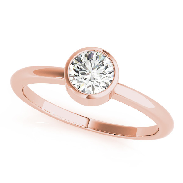 0.1 Ct Lab Grown Round Cut Macey  Solitaire Diamond Rings