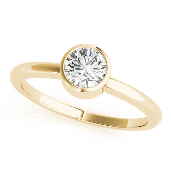 0.1 Ct Lab Grown Round Cut Macey  Solitaire Diamond Rings