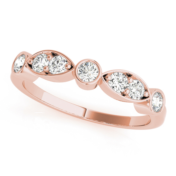 Earlinus Lab Grown Diamond Rose Bezel Set Gold For Womens Wedding Ring