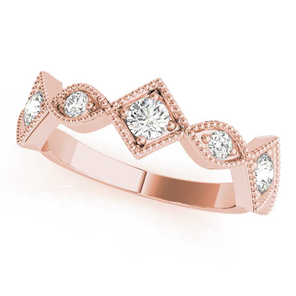 SunshineDiamonds Diamond Wedding  for Women Wedding Rings in 9K Rose Gold and 0.50 Carat Natural Diamond
