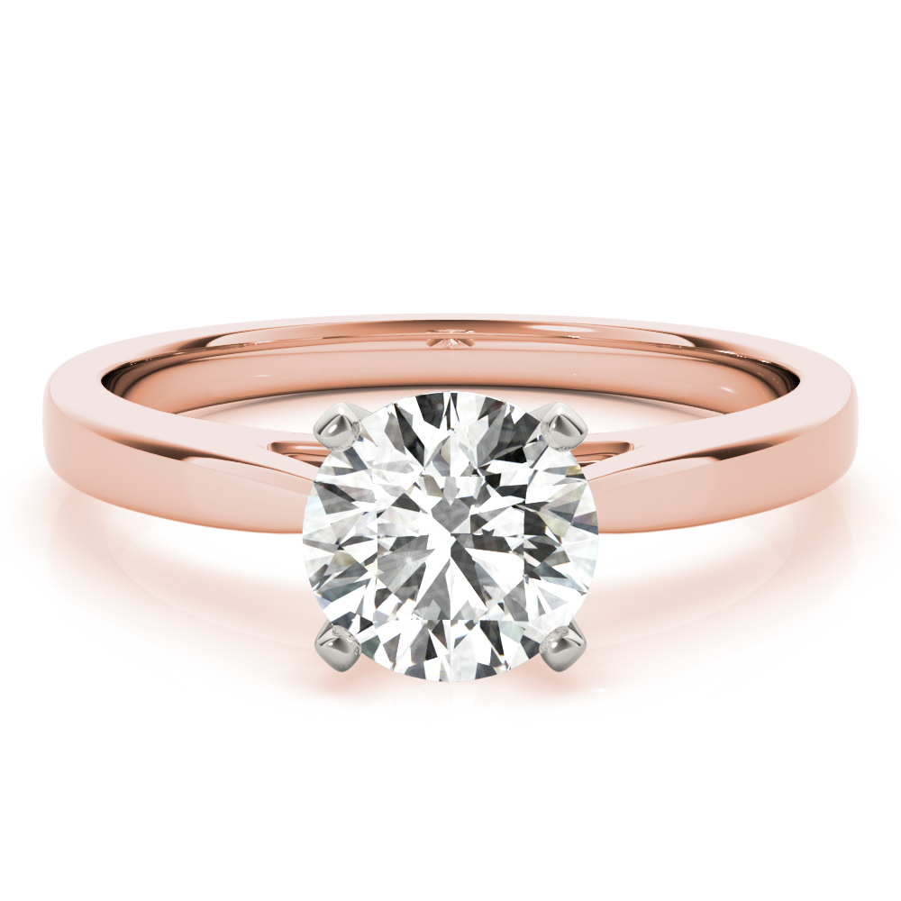 SunshineDiamonds Diamond Solitaire Diamond Rings in 9K Rose - 88
