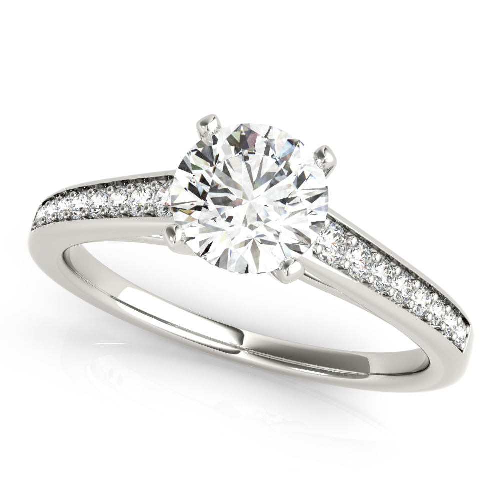 Zeva Lab-Created 4 Prong Setting Diamond Ring