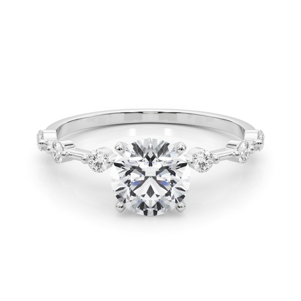Pricilla Natural 4 Prong Diamond Ring