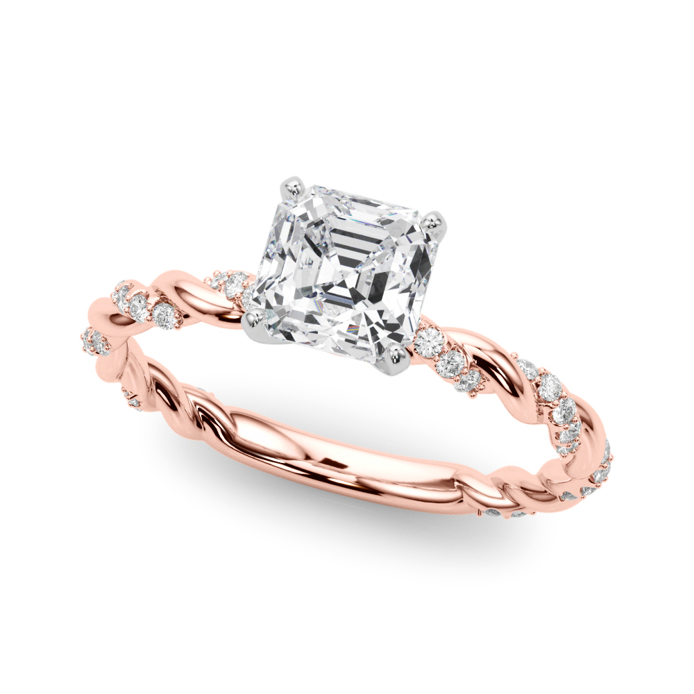 Zari Lab-Created 4 Prong Setting Diamond Ring