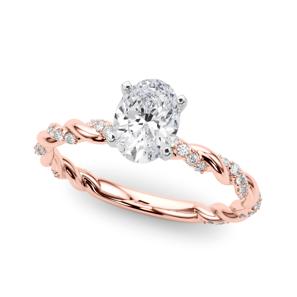 Zian Lab-Created 4 Prong Setting Diamond Ring