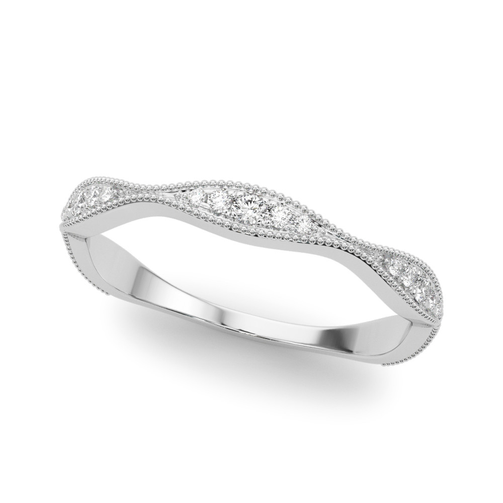 Anilin Lab Grown 	Milgrain Set  Diamond Ring