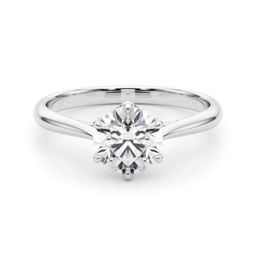 Marlena Natural Diamond 6 Prong Engagement Ring